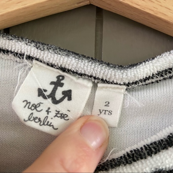 Noe & Zoe Terry Cloth Striped Top - Picture 3 of 3